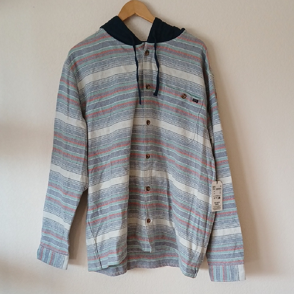 Billabong Men's Baja Flannel Hoodie